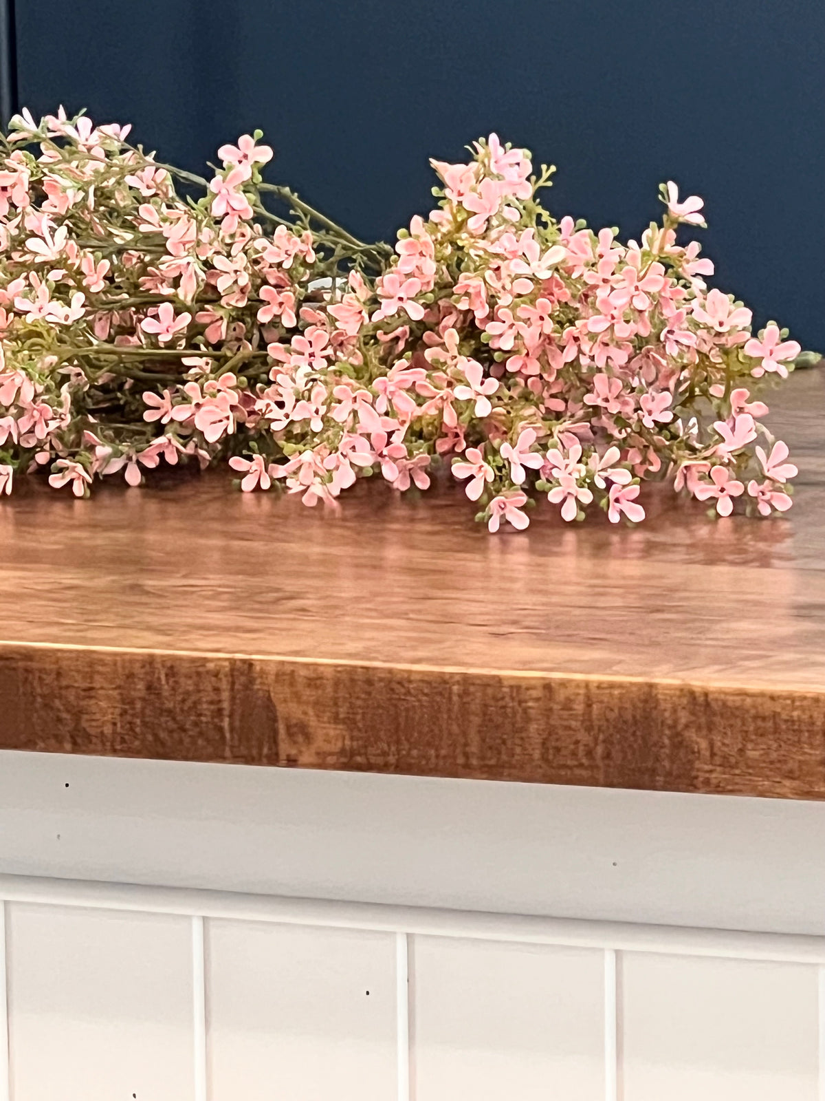 Faux: 21.5" Pink Mini Flower Bush
