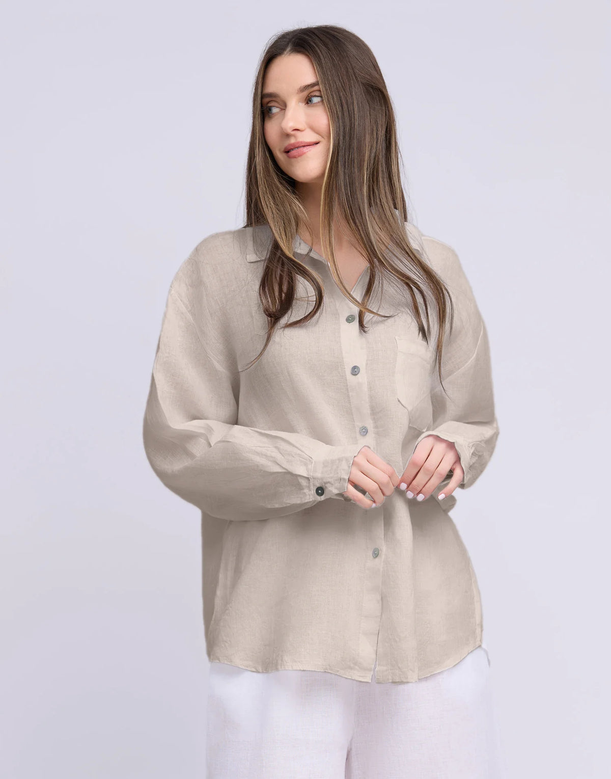 Yoga Jeans Elena Linen Boyfriend Shirt (five colours)