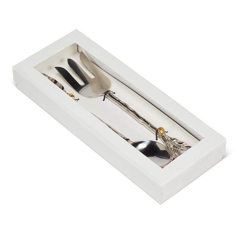 Abbott Olive & Leaf Salad Server Set