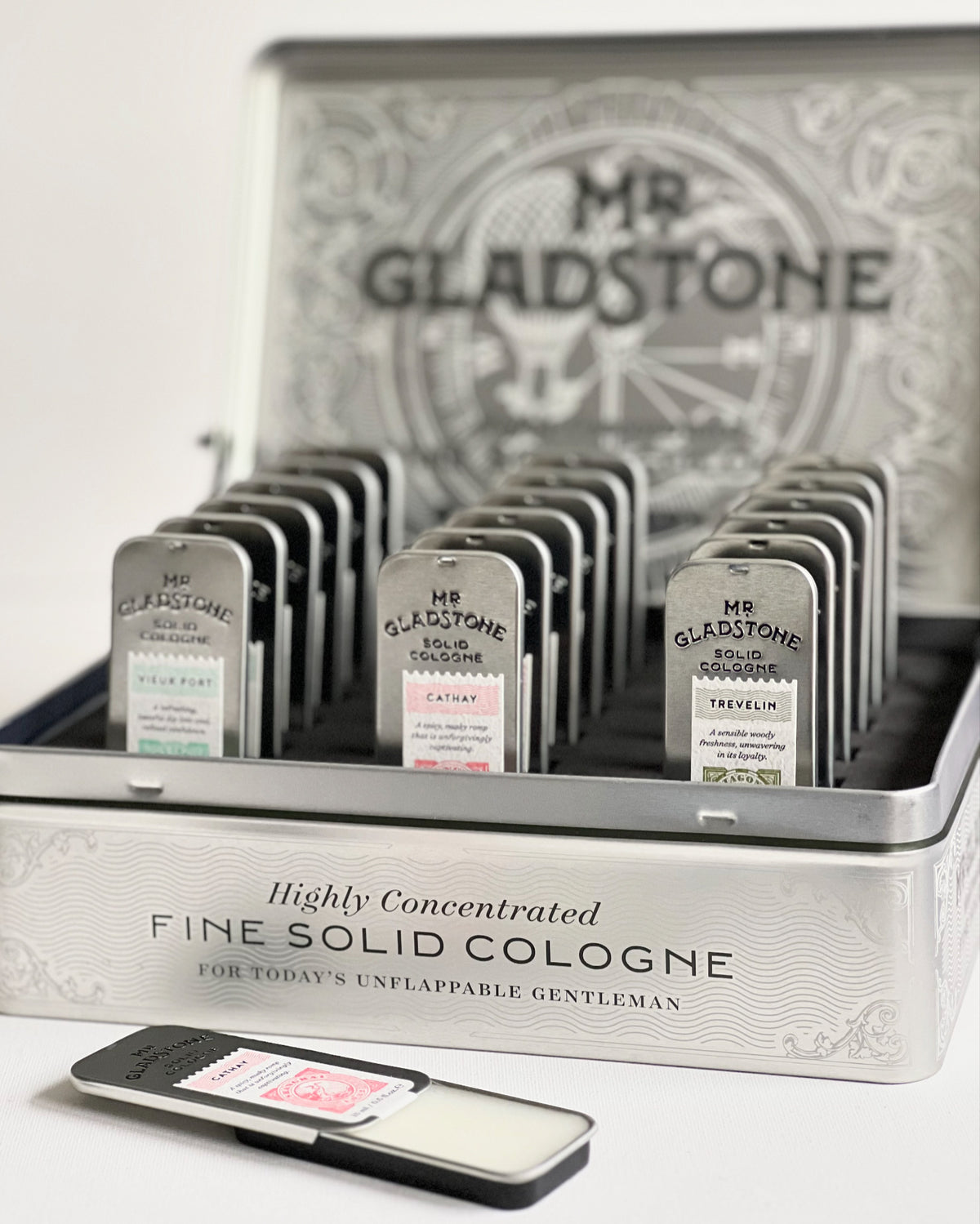 Mr. Gladstone Fine Solid Cologne (three scents)