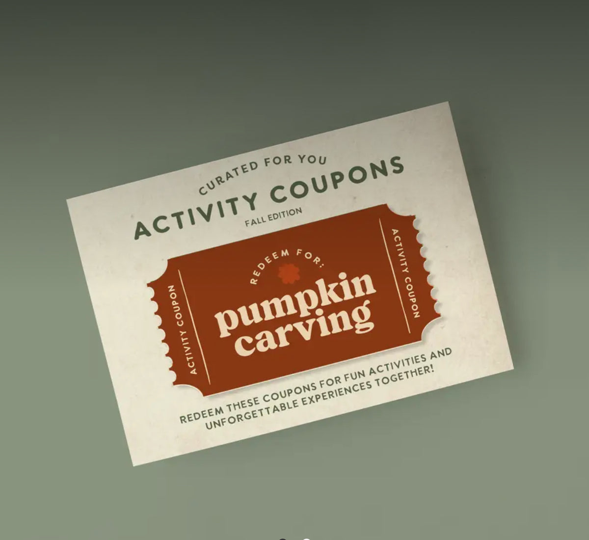 Curated For You Bucket List Coupons