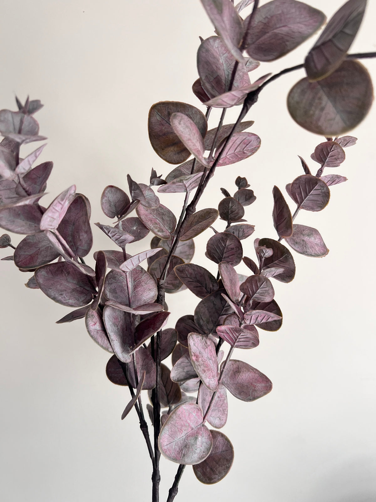 Faux: 34" Matte Brown Eucalyptus Spray