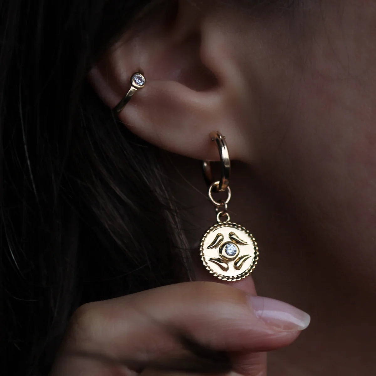 Leah Yard Guardian Earrings
