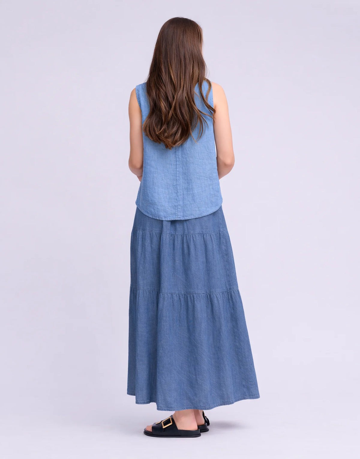 Yoga Jeans Lucia Long Linen Skirt