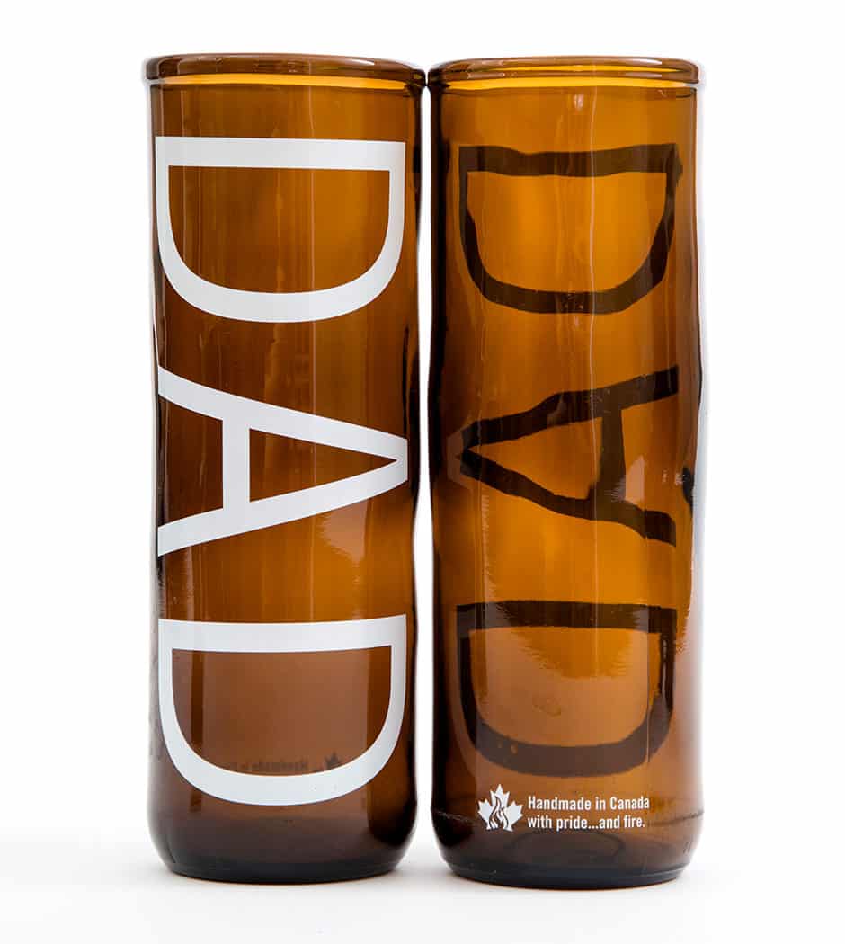 Artech Studios Recycled Beer Glass: DAD