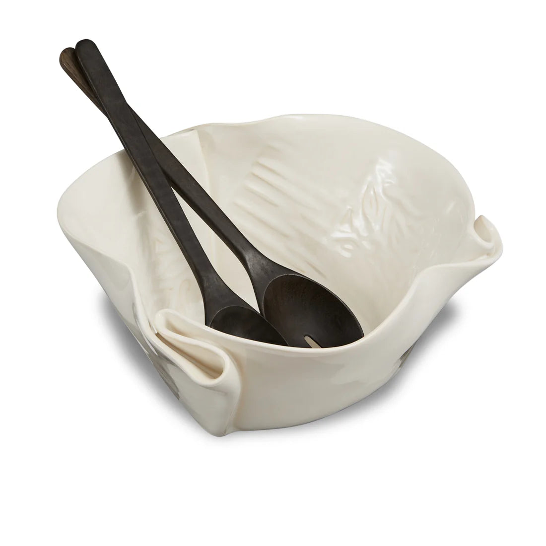 Hilborn Pottery Serving Bowl For Funky Food With Servers