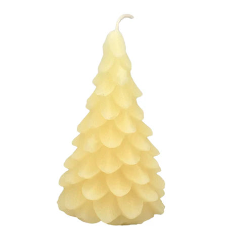Honey Candles Natural Beeswax Yule Tree (three colours)