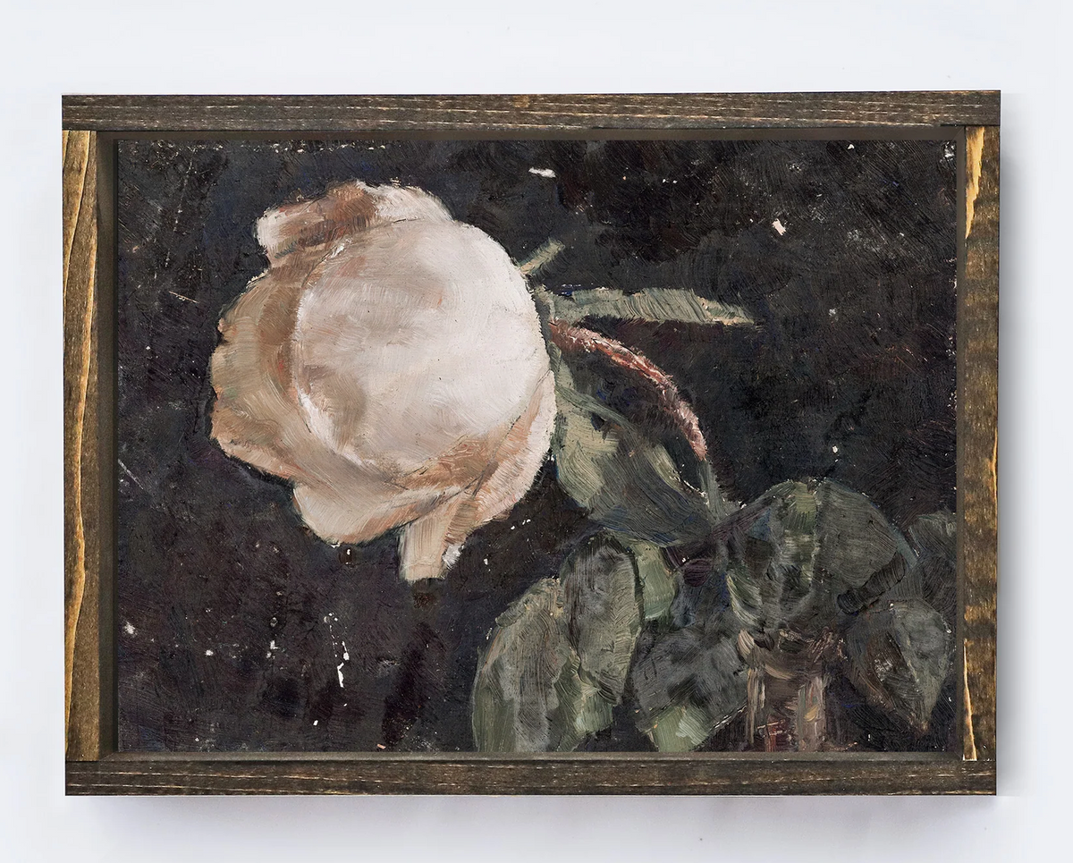 Hoekstra Decor Rose Still LIfe: 12" X 9"