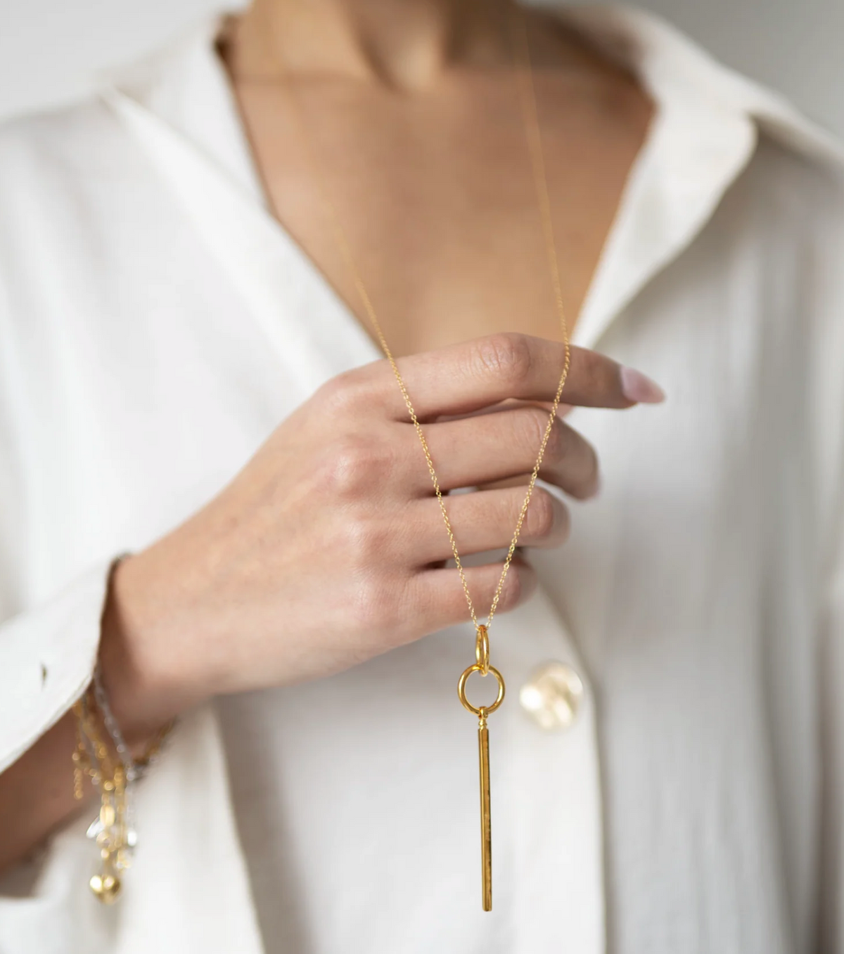 Sarah Mulder Jax Necklace 32" (two finishes)