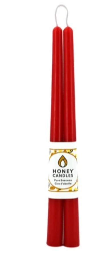 Honey Candles 12" Tapers - Pair (seven colours)