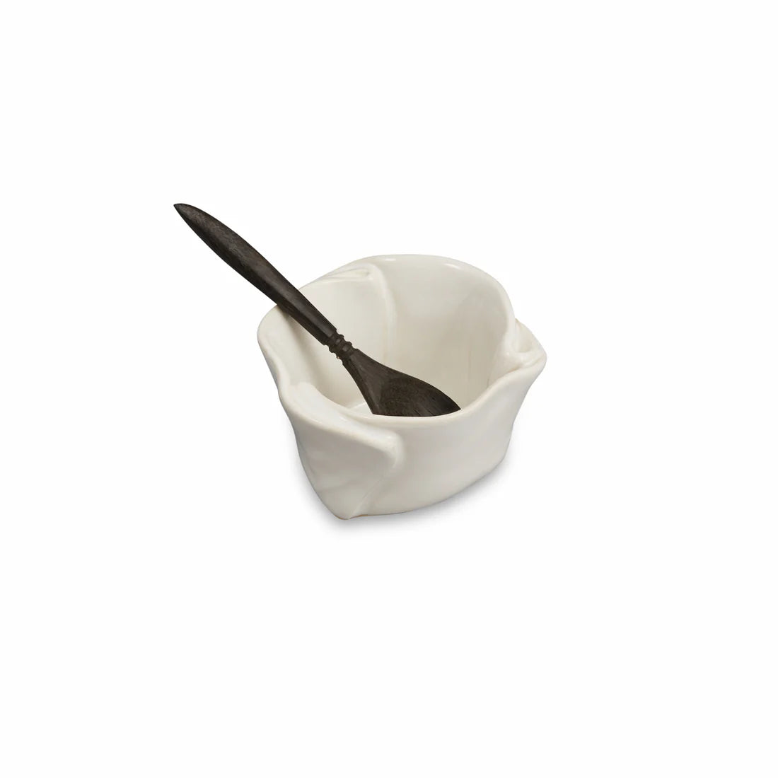 Hilborn Pottery Tiny Pot With Rosewood Spoon