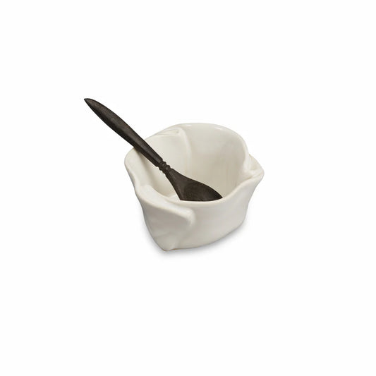 Hilborn Pottery Tiny Pot With Rosewood Spoon (three colours)