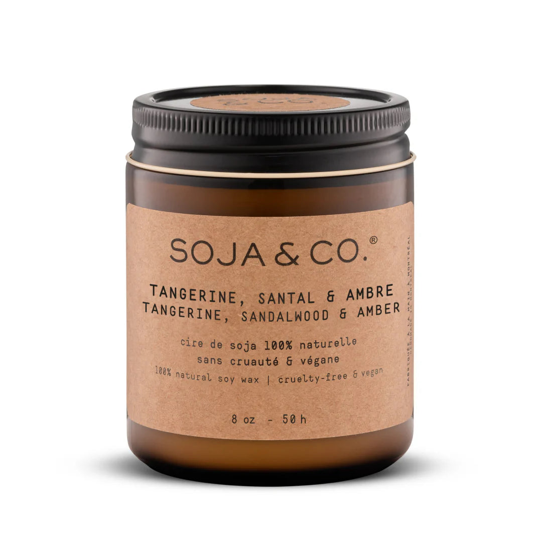 SOJA & CO. Tangerine, Sandalwood & Amber Soy Wax Candle