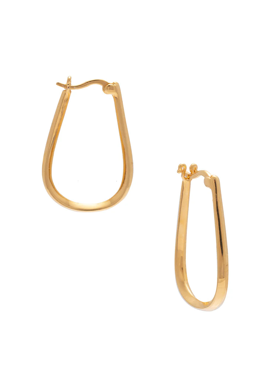 Sarah Mulder Lyn Hoops In Gold