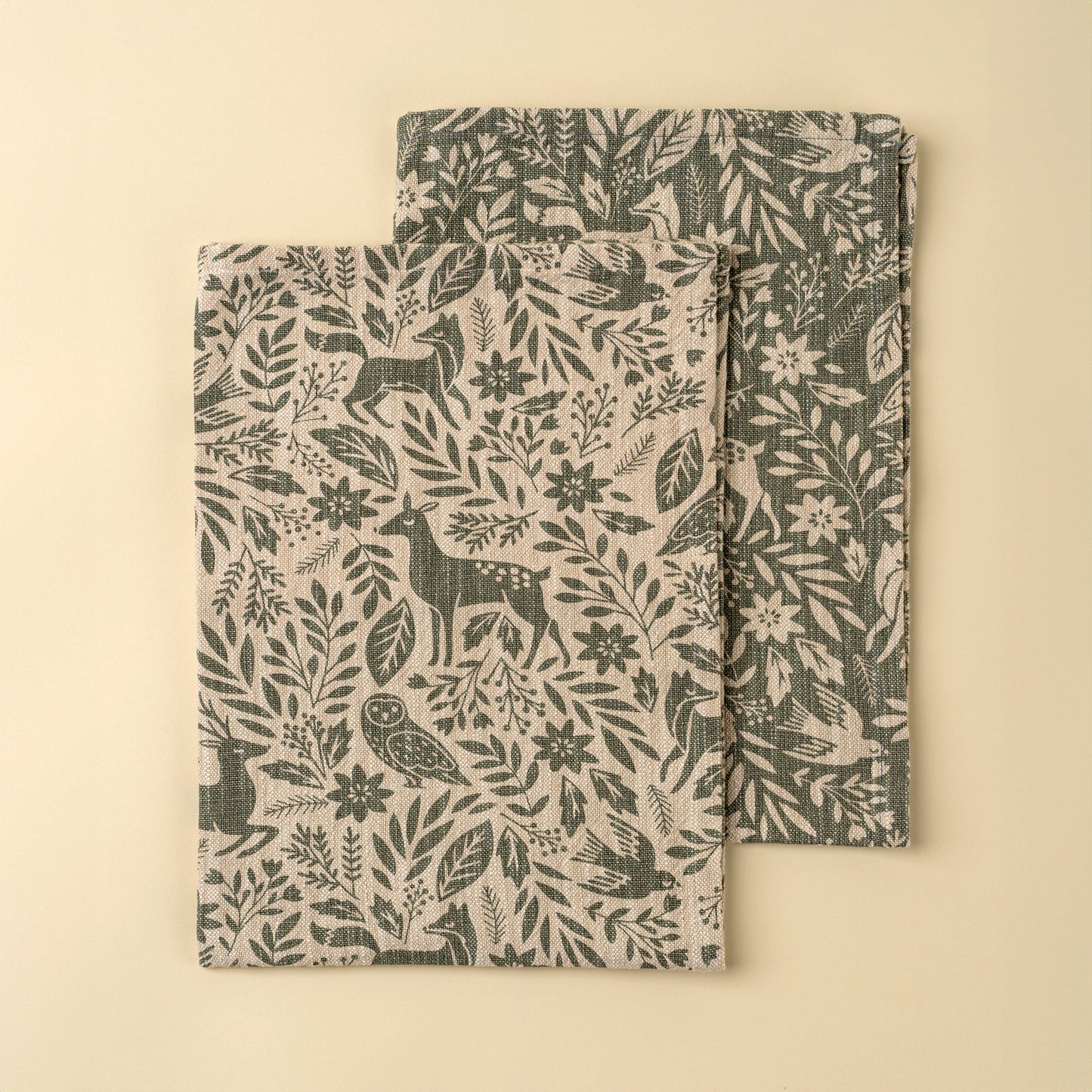 Indaba Wildwood Tea Towels - Set Of Two