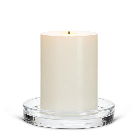 Abbott Glass Candle / Wine Bottle Coaster