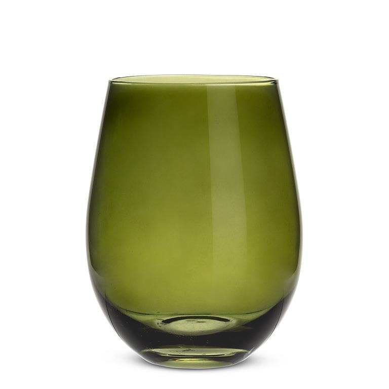 Abbott Stemless Wine Glass In Green