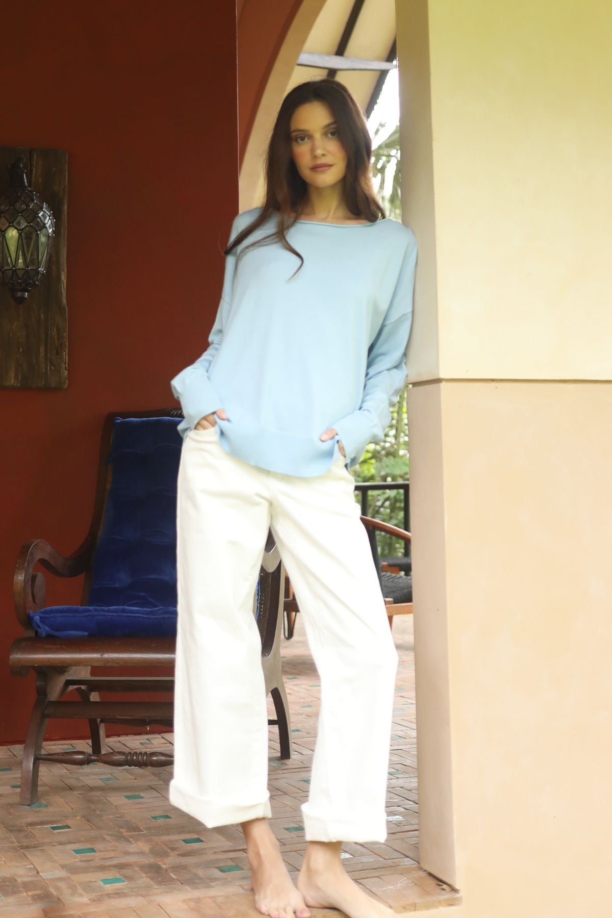 Echo Verde Clothing Roll Neck Bamboo Blend Sweater (three colours)
