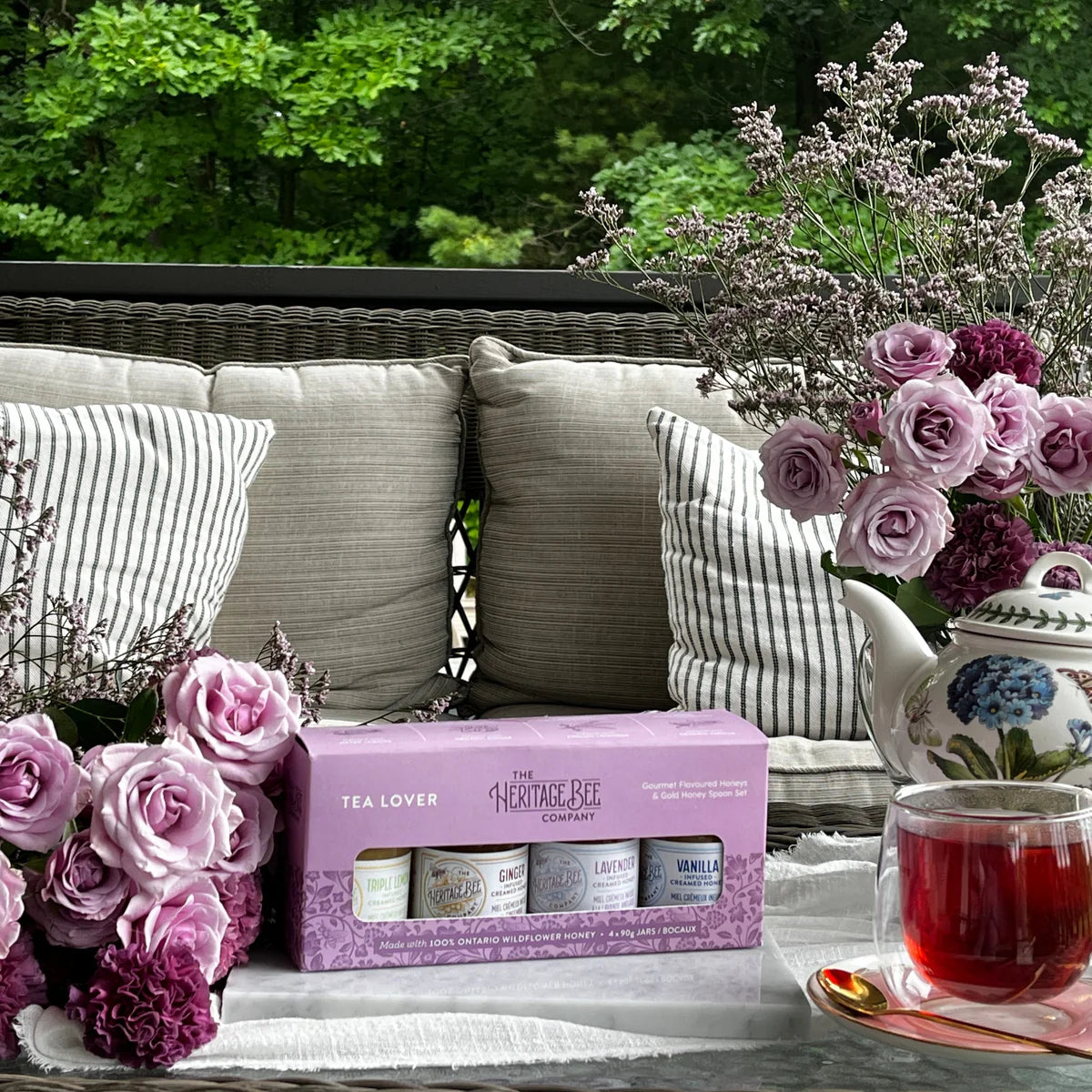 The Heritage Bee Company Gourmet Honey Gift Set: Tea Lover