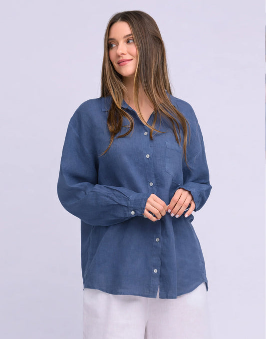 Yoga Jeans Elena Linen Boyfriend Shirt (five colours)