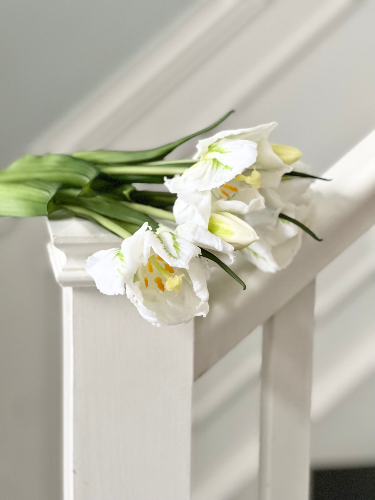 Faux: 16" Real Touch Parrot Tulip Bundle (three colours)
