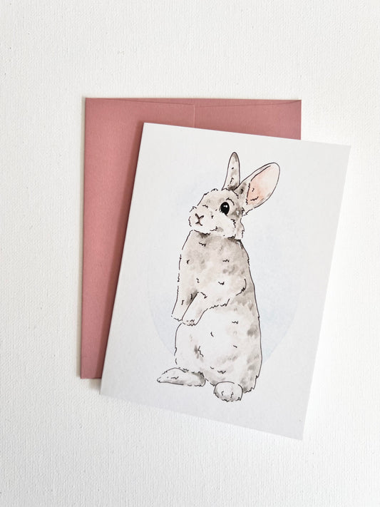 The Critter Co. Rabbit Notecard