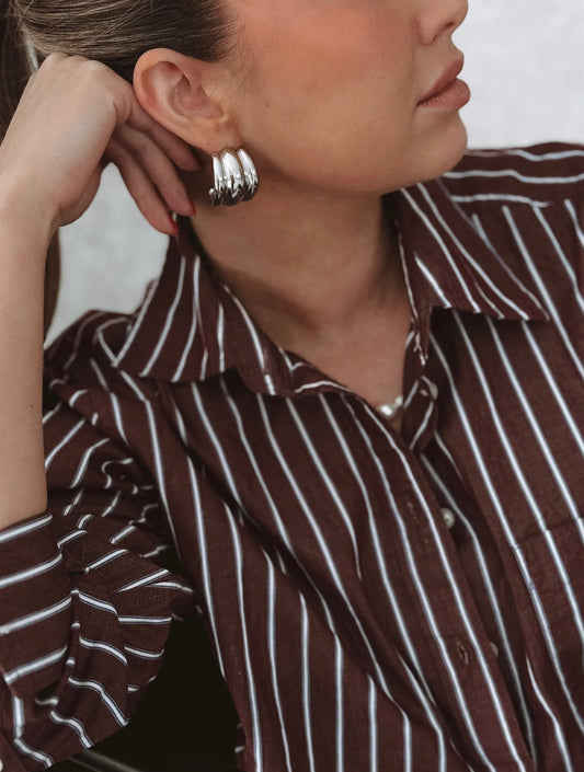 Oak & Eve Priscilla Earrings (gold and silver)