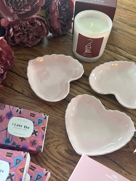 Equanimity Ceramics Handmade Heart Dish (three colours)