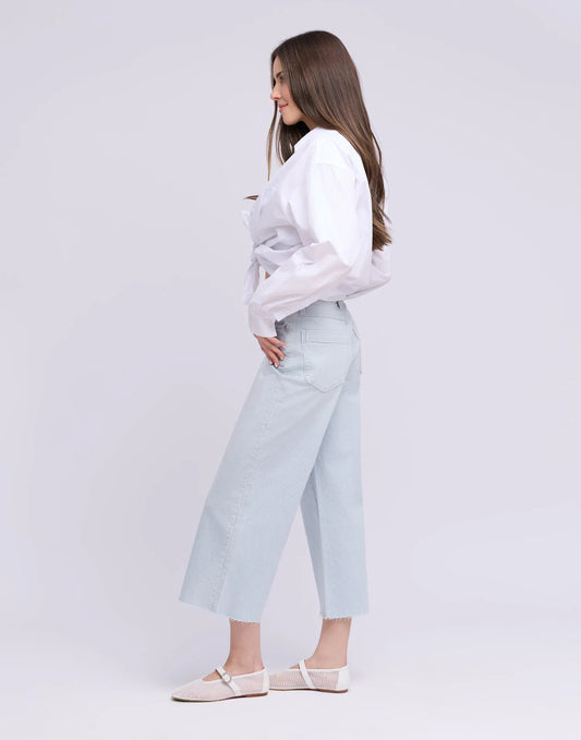 Yoga Jeans Lily Wide - Pinstripe