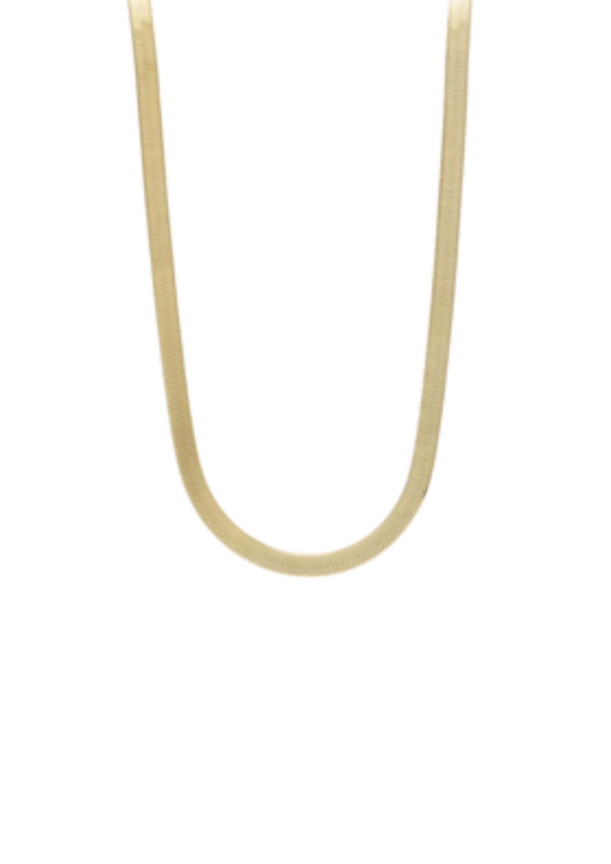 Sarah Mulder Harlow Herringbone Necklace (in gold & silver)