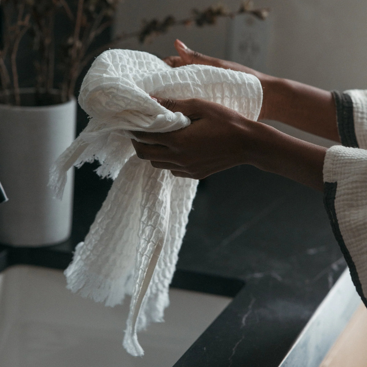 Pokoloko French Waffle Hand Towel (three colours)