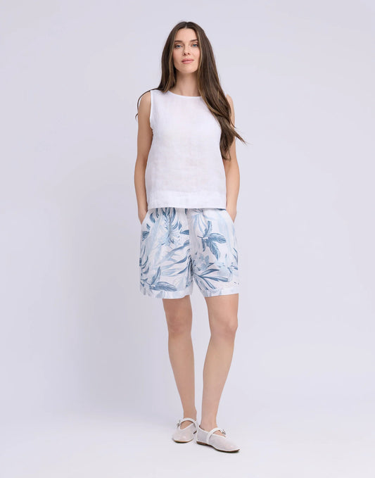 Yoga Jeans Gabriella Wide Leg Linen Shorts (two colours)