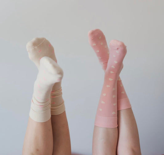 Pokoloko Have A Heart Pima Cotton Socks - Pack Of Two (four colours)