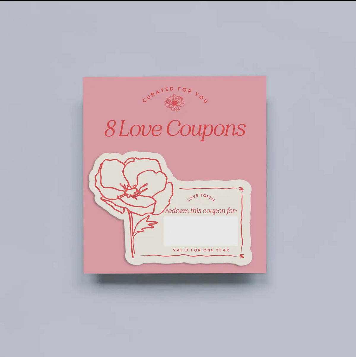 Curated For You Flower-Themed Die Cut Coupons