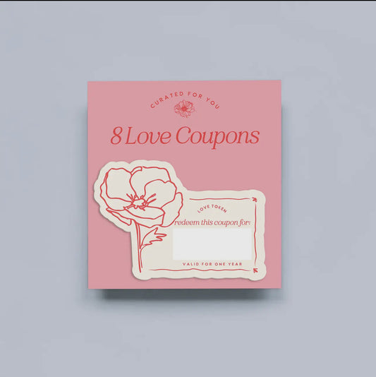 Curated For You Flower-Themed Die Cut Coupons