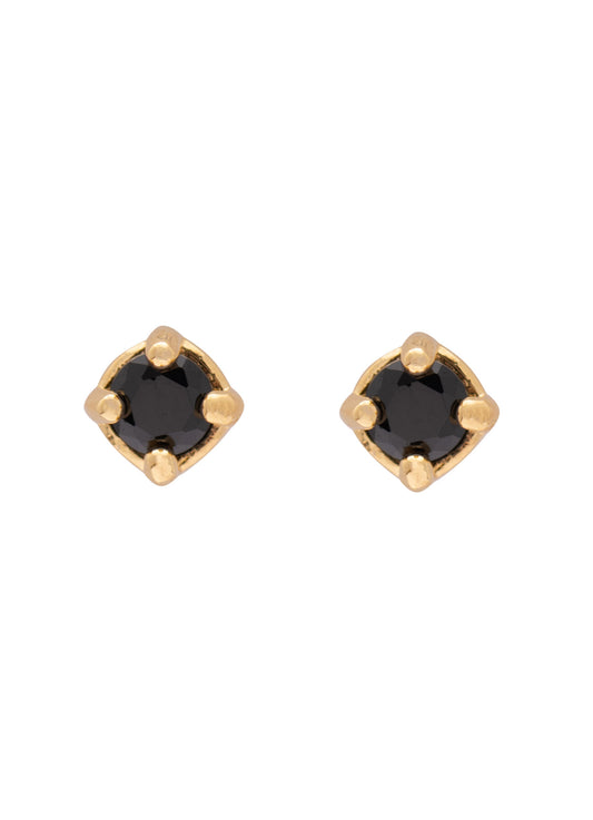 Sarah Mulder Cassie Studs Gold Onyx