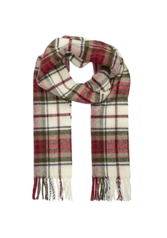 Patrick King Woollen Company Lambswool Tartan Scarf (five colours available)