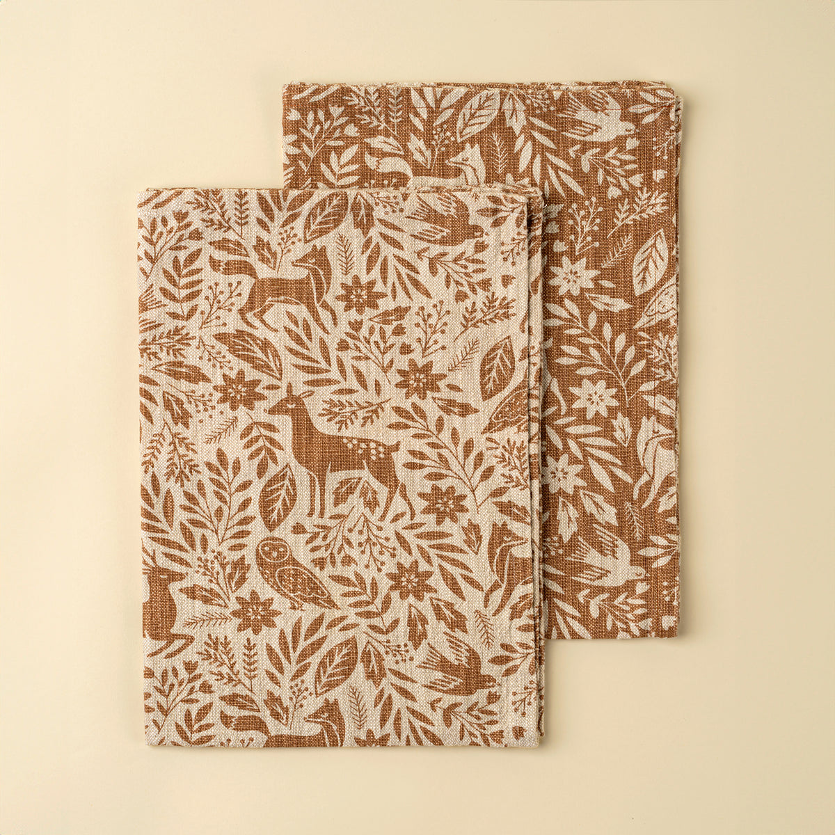 Indaba Wildwood Tea Towels - Set Of Two