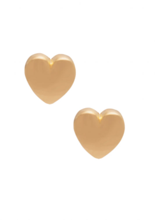 Sarah Mulder Little Heart Studs (gold & silver)