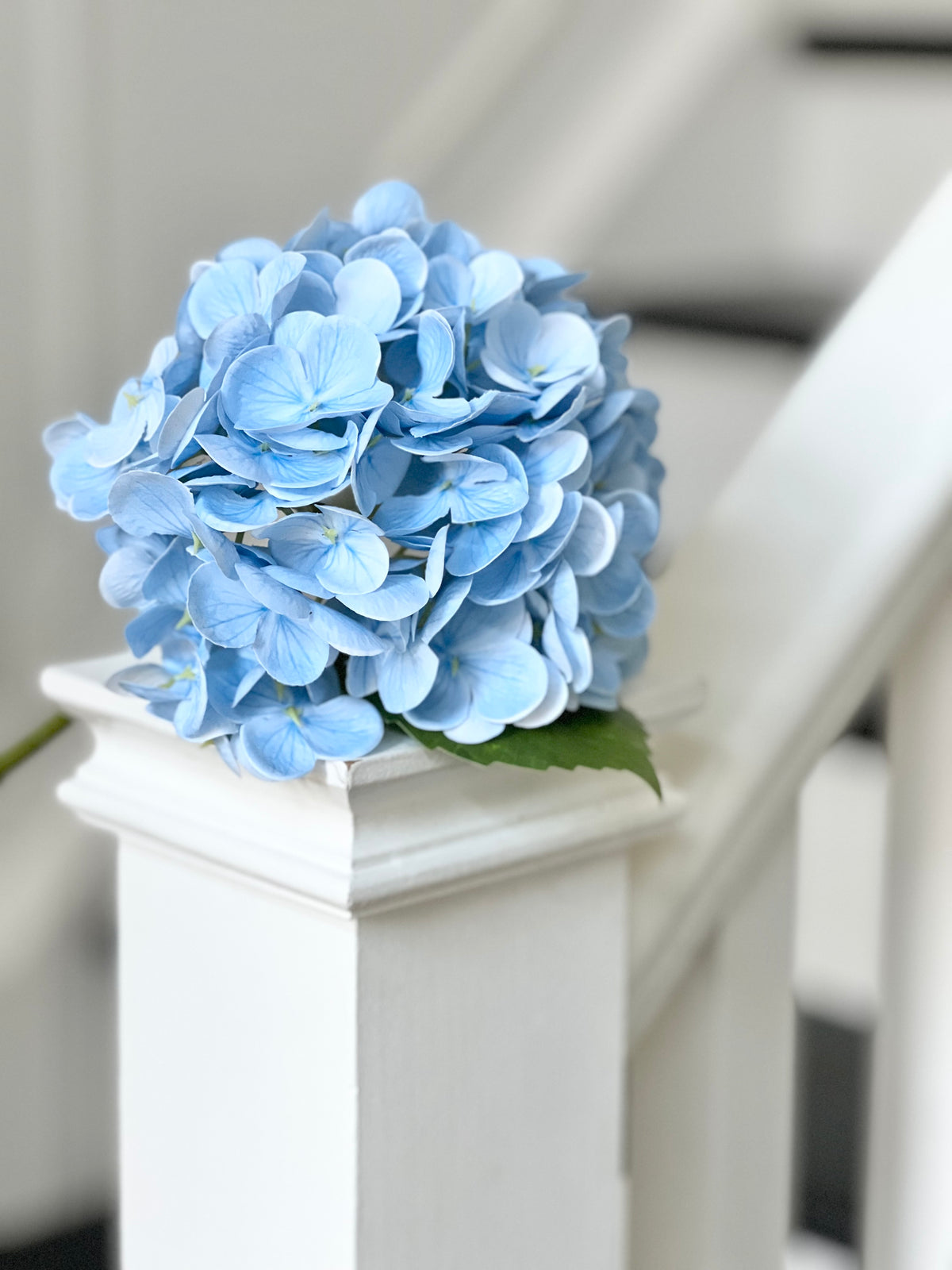 Faux: 14" Hydrangea Stem (six colours)