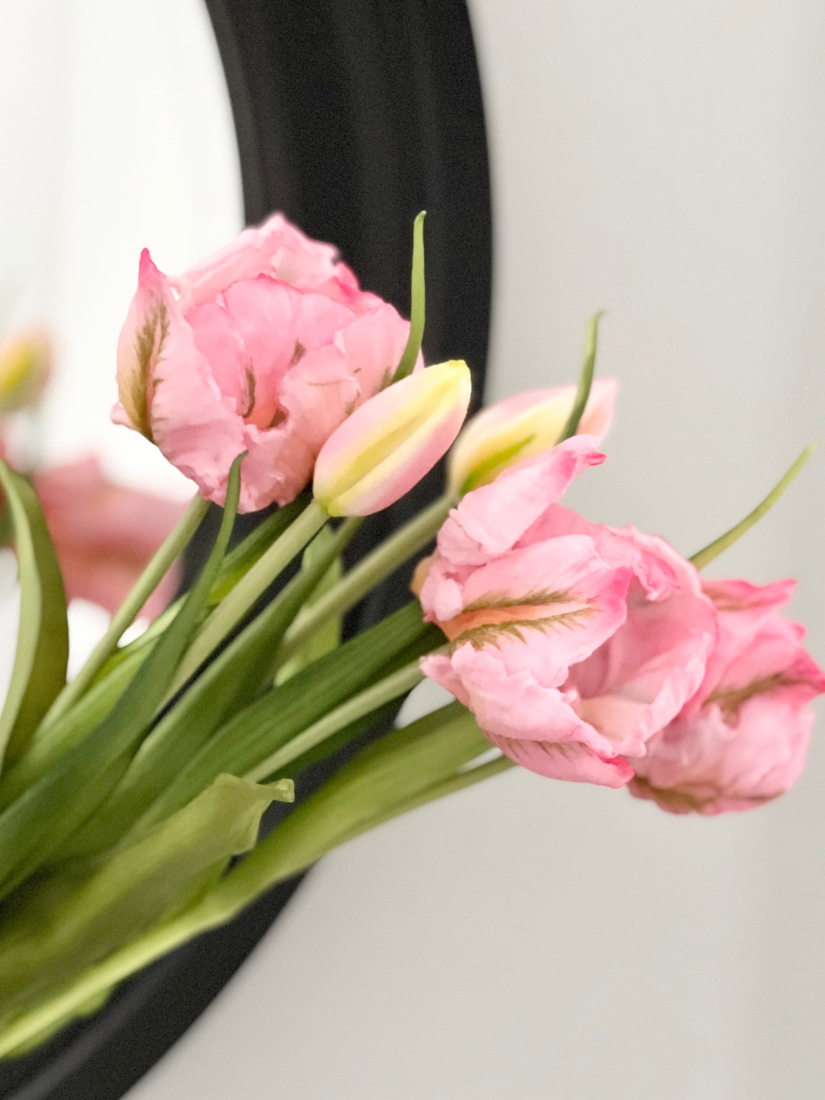 Faux: 16" Real Touch Parrot Tulip Bundle (three colours)