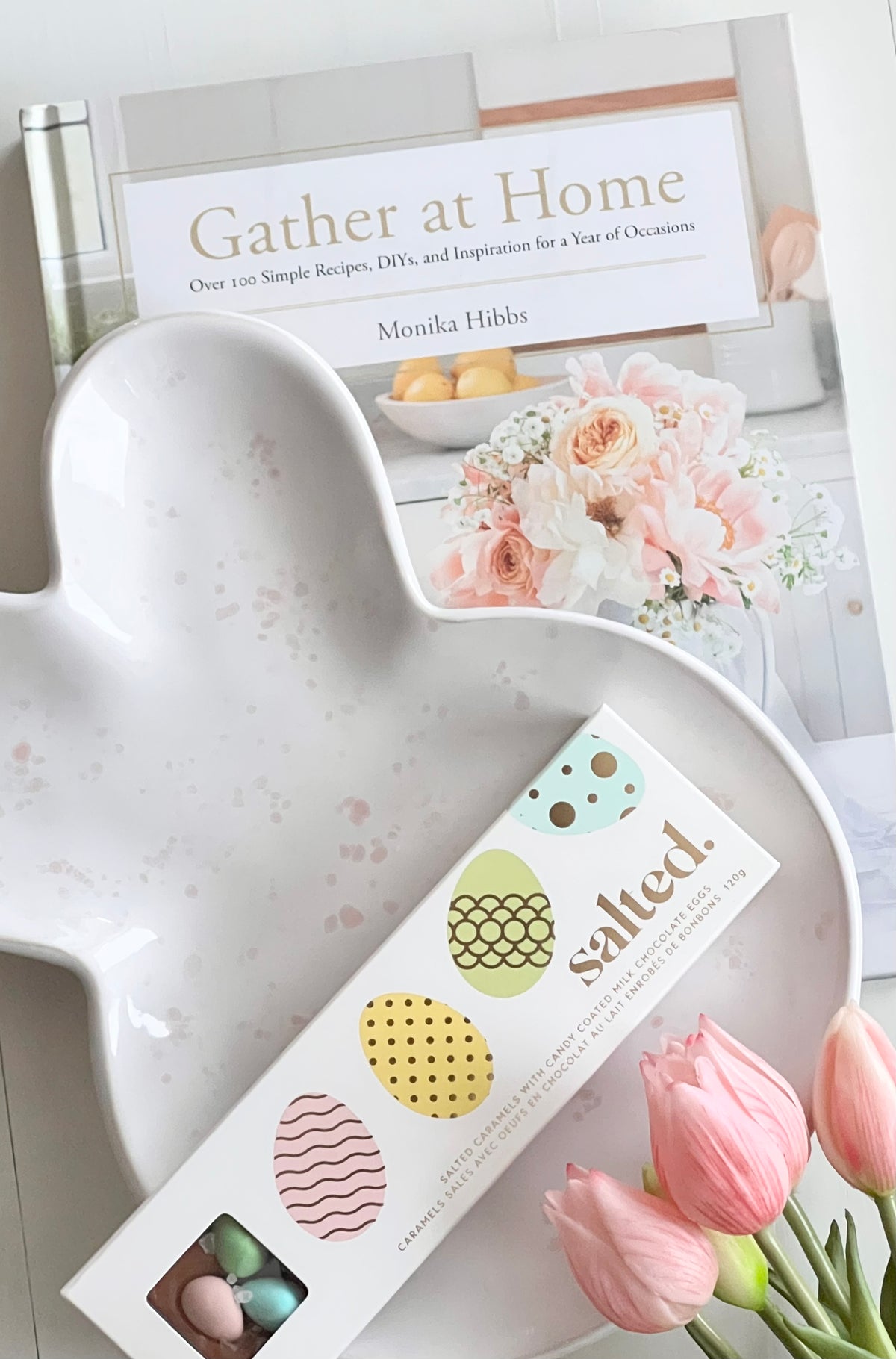 Equanimity Ceramics Pink Speckled Bunny Platter