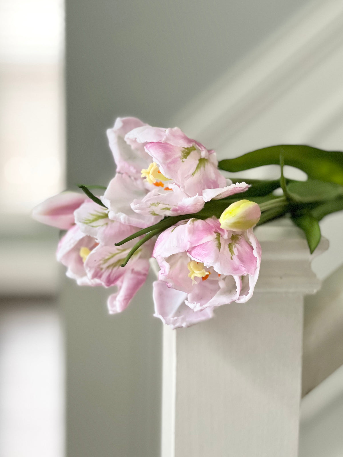 Faux: 16" Real Touch Parrot Tulip Bundle (three colours)