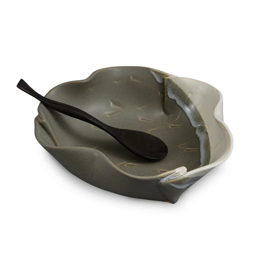 Hilborn Pottery Brie Baker With Rosewood Spoon (five colours)