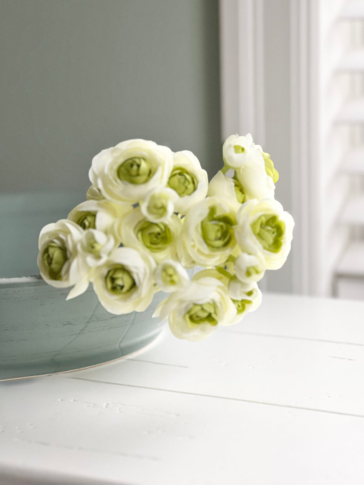 Faux: 11" Ranunculus (three colours)