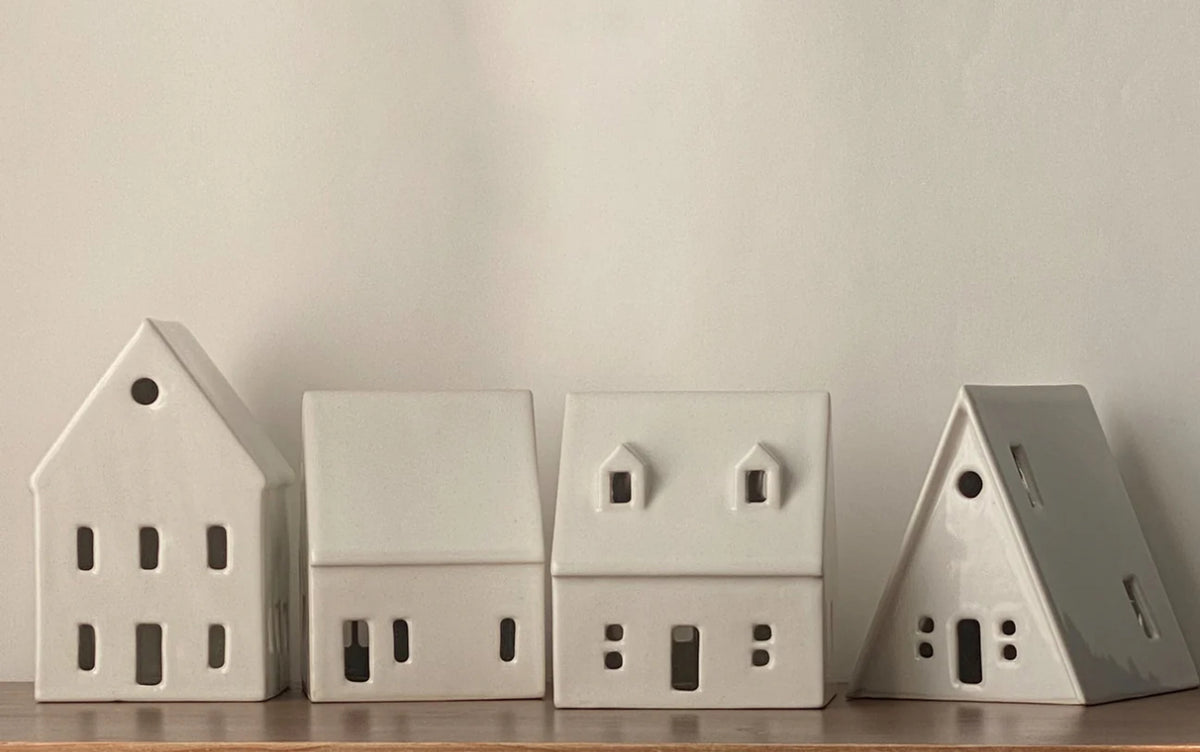 MRpoterie Ceramic Handmade Holiday House (three styles)