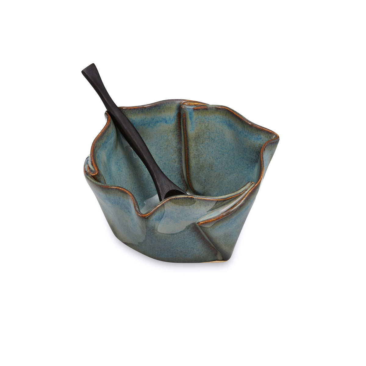 Hilborn Pottery Multipurpose Dish With Rosewood Spoon (four colours)