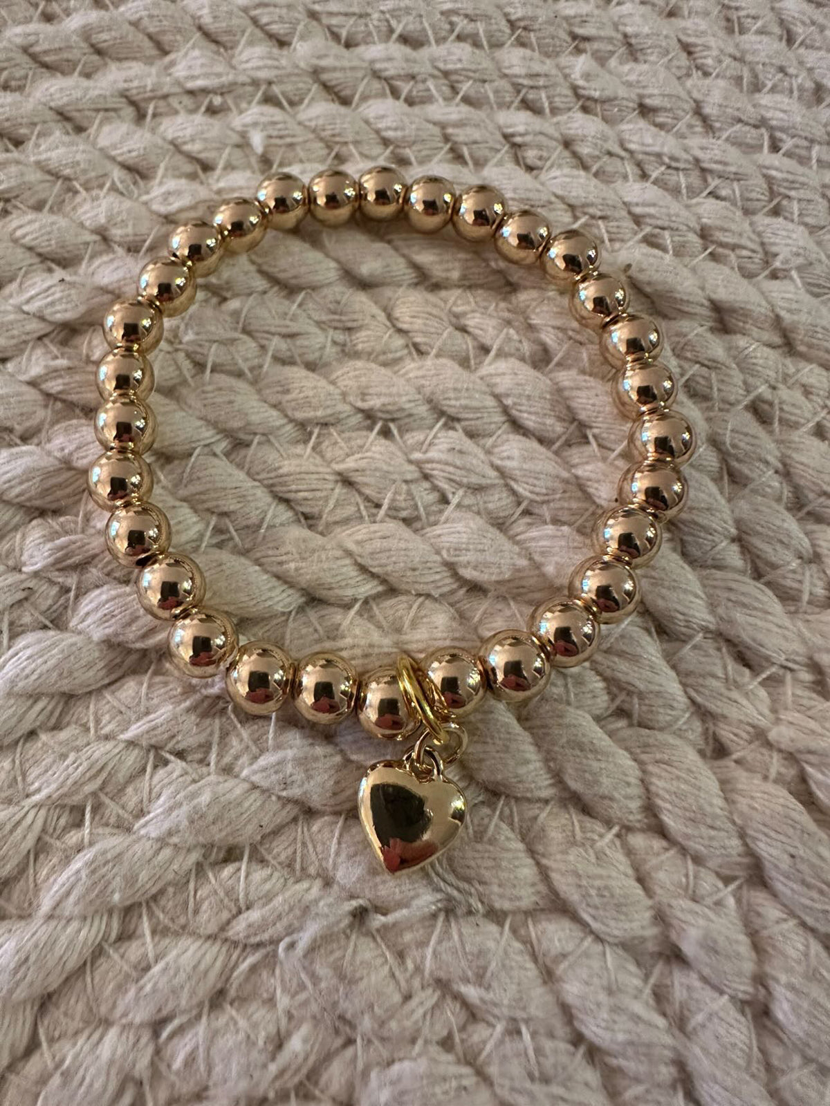 Hillier House 14K Gold-Plated Hematite Beaded Stretch Bracelet
