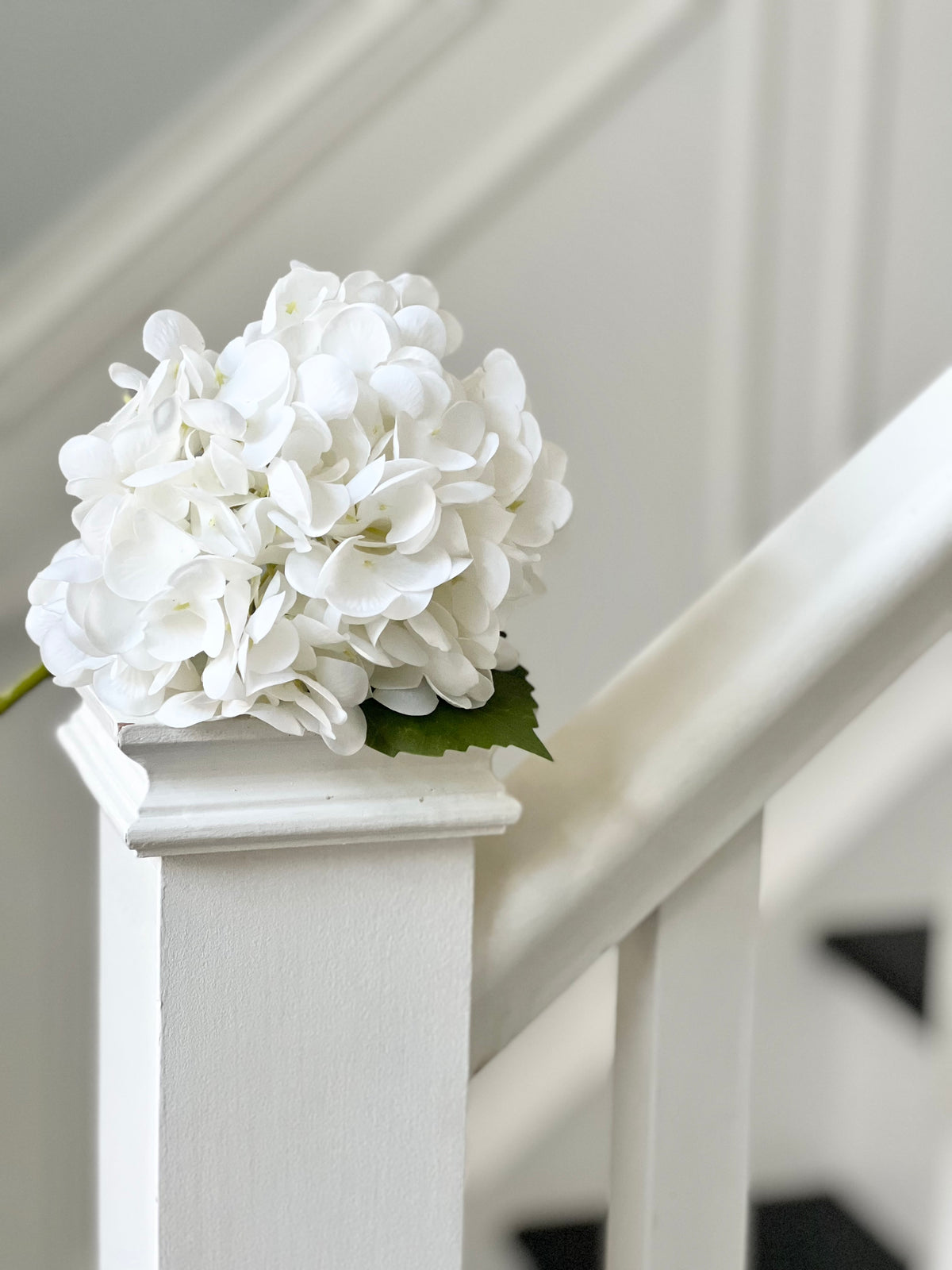 Faux: 14" Hydrangea Stem (six colours)