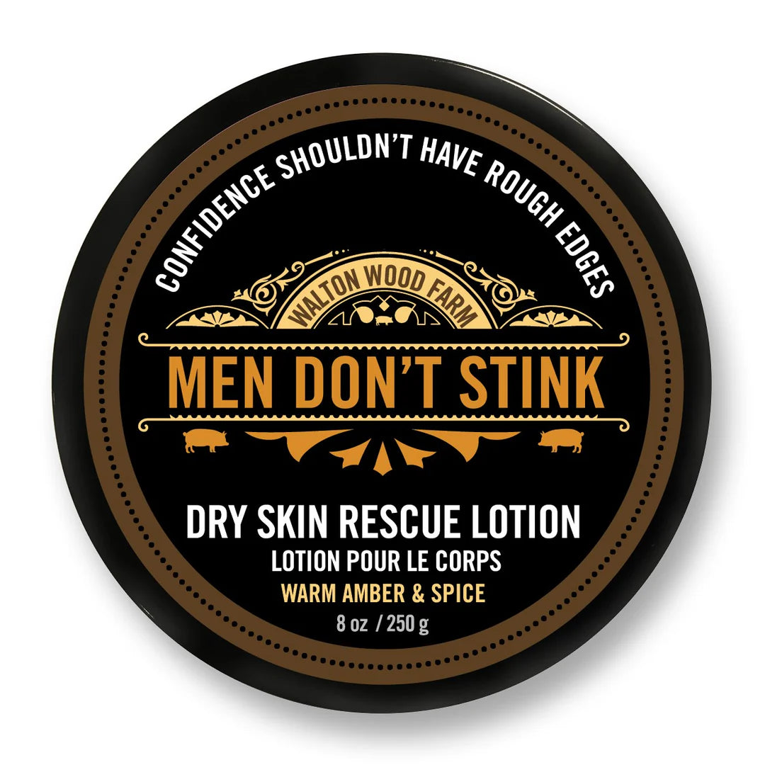 Walton Wood Men Don't Stink Dry Skin Rescue Lotion
